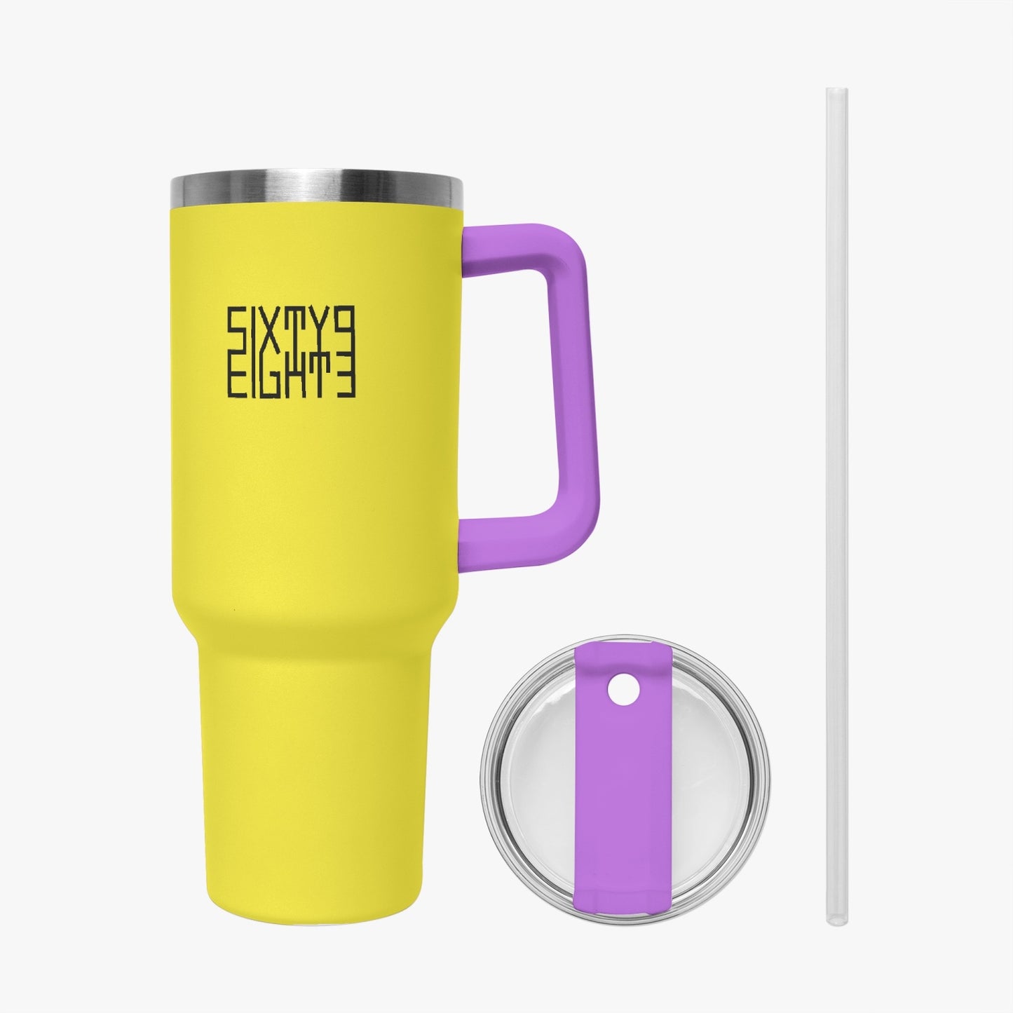 Sixty Eight 93 Logo Black Lemonade 40oz Hydrator Tumbler Cup