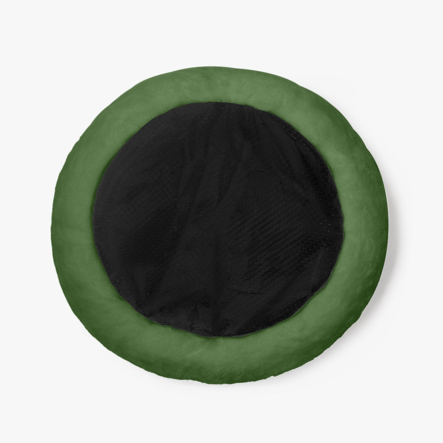 Sixty Eight 93 Logo White Forest Green Round Large Size Pet Bed