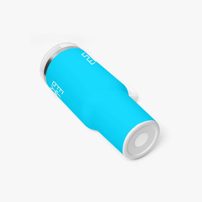 Sixty Eight 93 Logo White Aqua Blue 40oz Hydrator Tumbler Cup