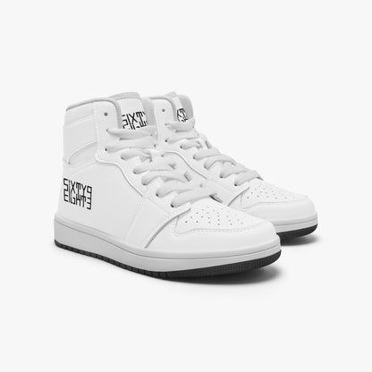 Sixty Eight 93 Logo Black White Kids High-Top Shoes