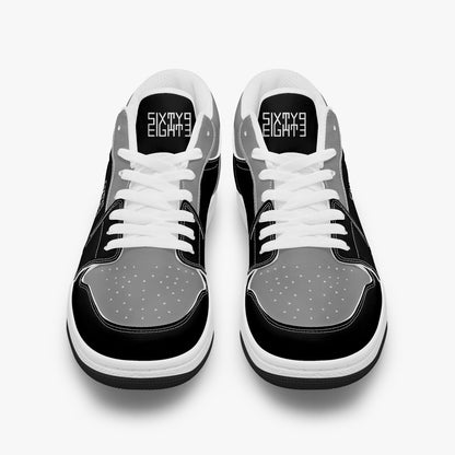 Sixty Eight 93 Logo White Black & Grey SENTLT1 Shoes