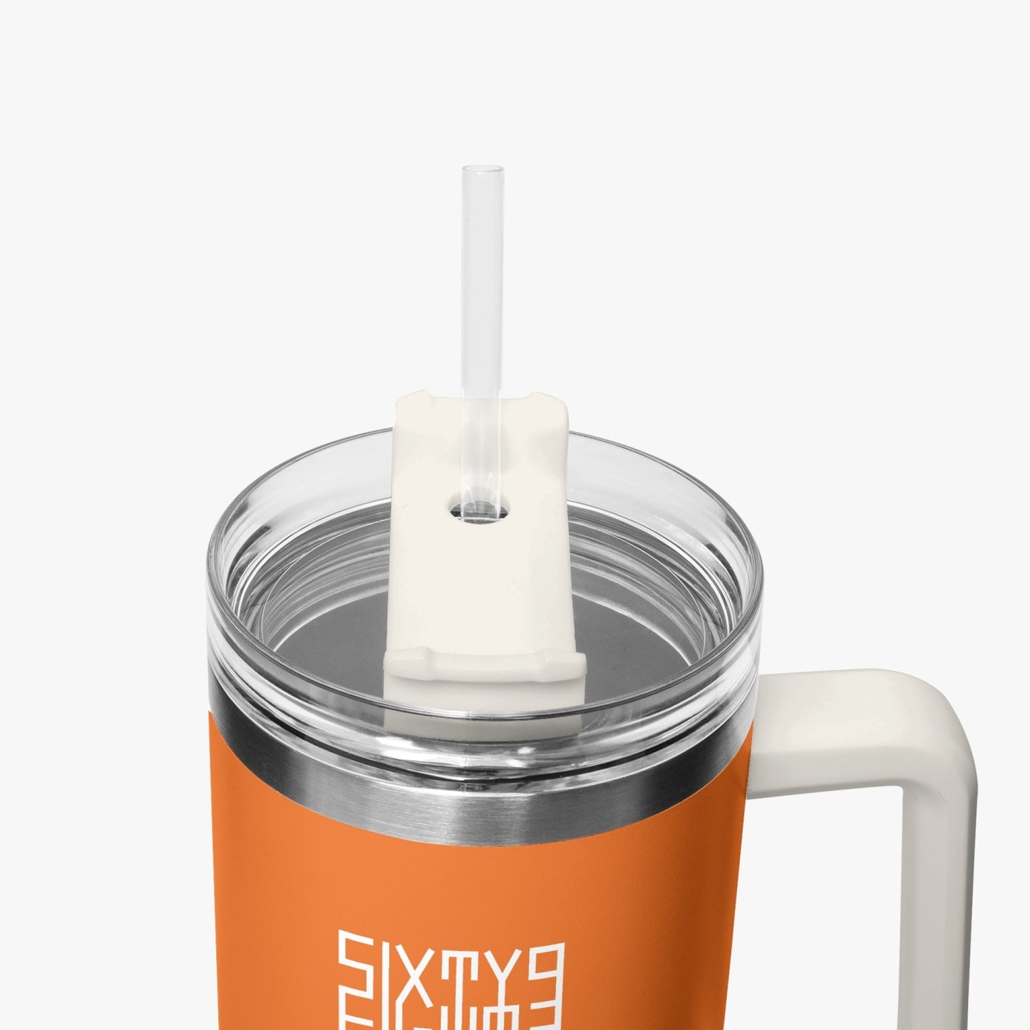 Sixty Eight 93 Logo White Netherland Orange 40oz Hydrator Tumbler Cup