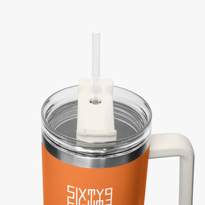 Sixty Eight 93 Logo White Netherland Orange 40oz Hydrator Tumbler Cup