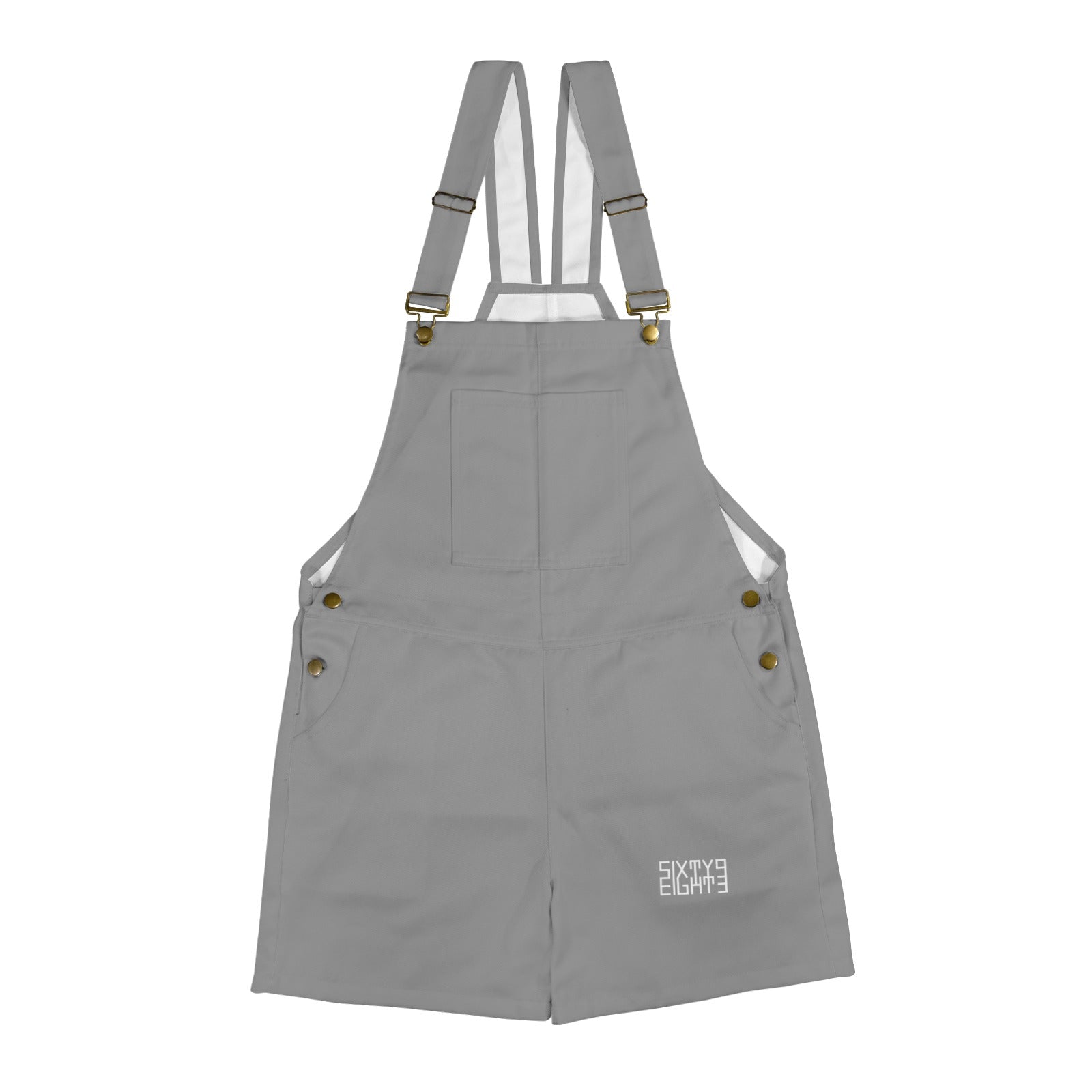 Sixty Eight 93 Logo White Grey Overalls