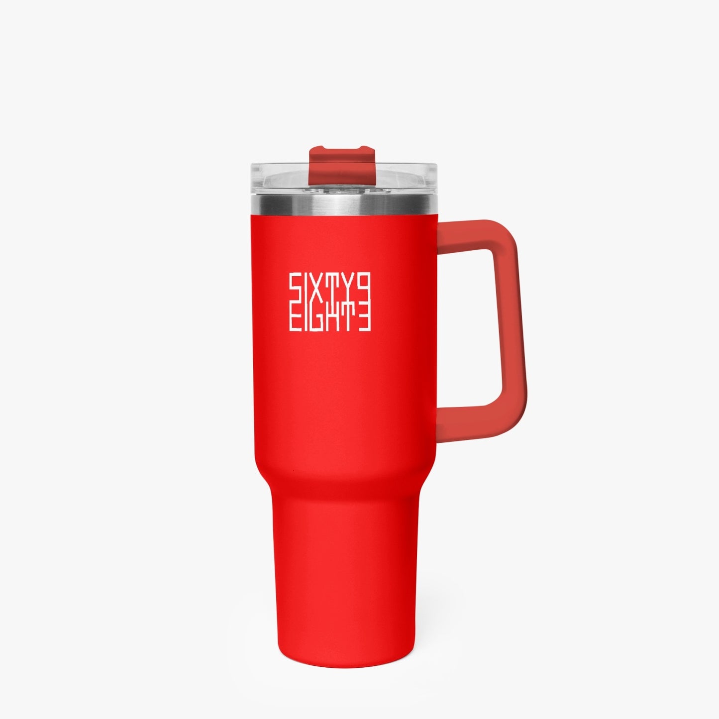 Sixty Eight 93 Logo White Red 40oz Hydrator Tumbler Cup