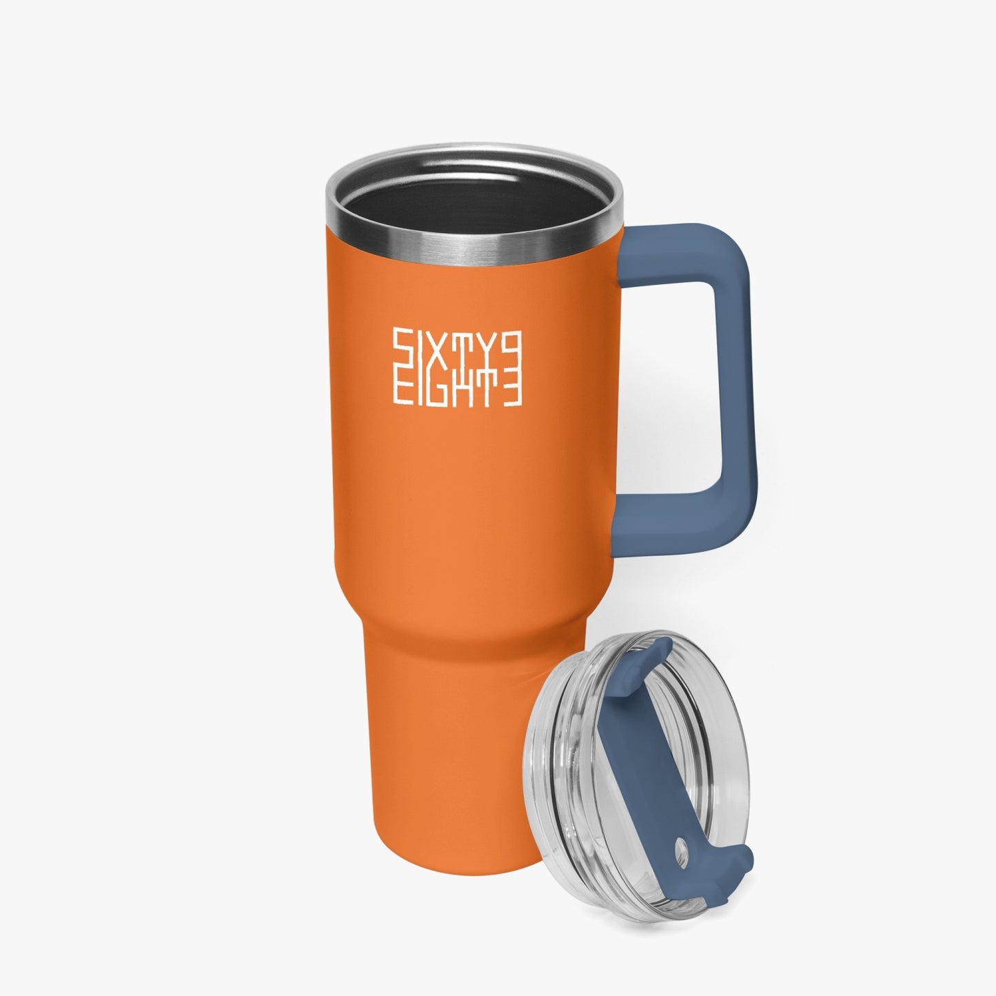 Sixty Eight 93 Logo White Netherland Orange 40oz Hydrator Tumbler Cup