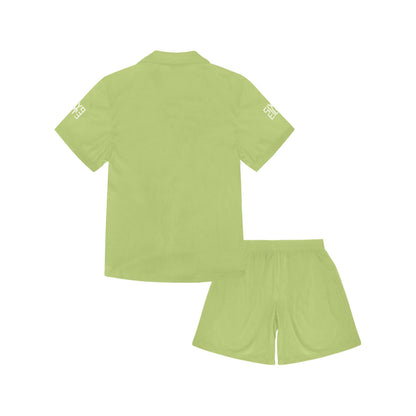 Sixty Eight 93 Little Girls' V-Neck Short Pajama Set