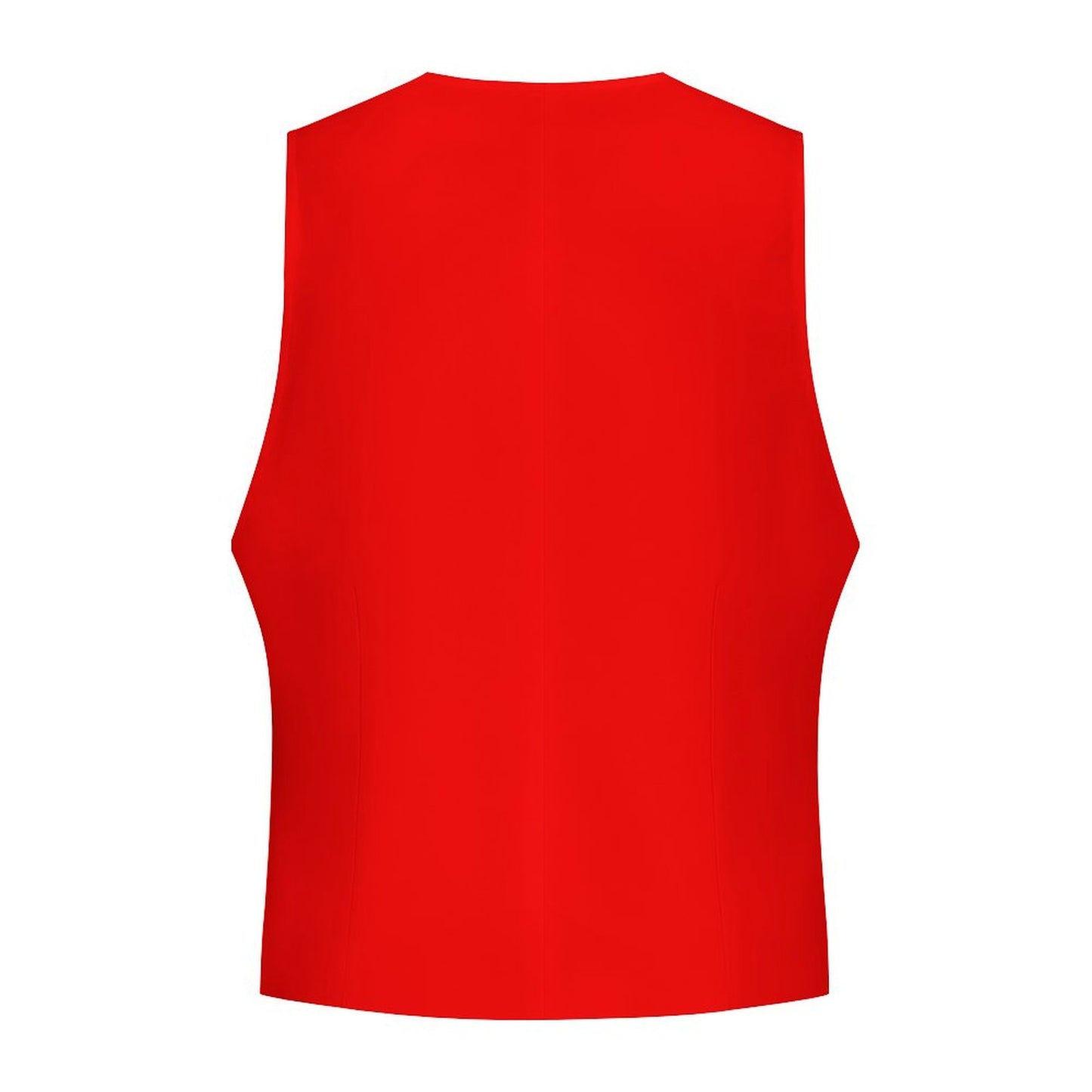 Sixty Eight 93 Logo White Red Men's Sleeveless Suit Vest