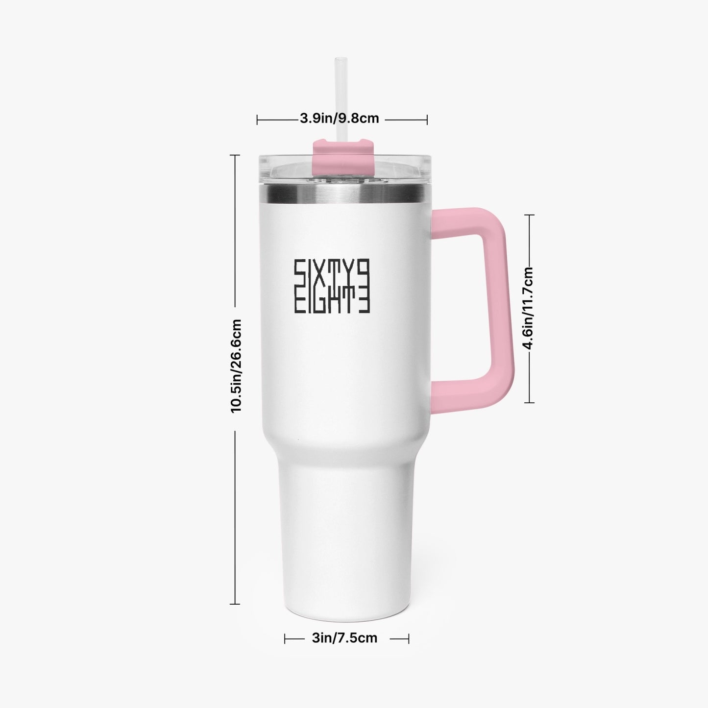 Sixty Eight 93 Logo Black White 40oz Hydrator Tumbler Cup