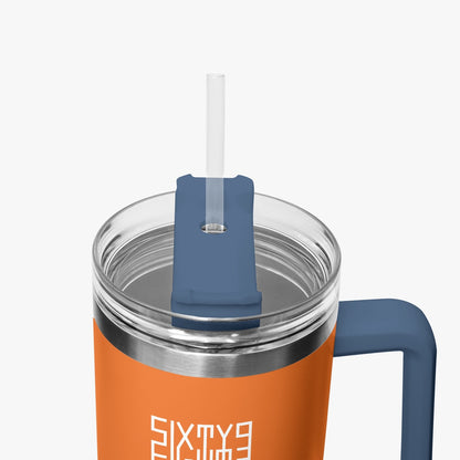 Sixty Eight 93 Logo White Netherland Orange 40oz Hydrator Tumbler Cup