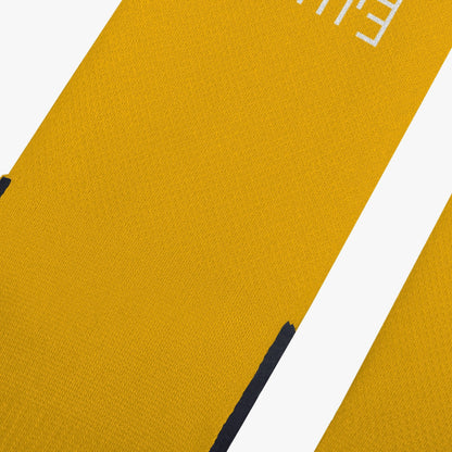 Sixty Eight 93 Logo White Orange Reinforced Sports Socks
