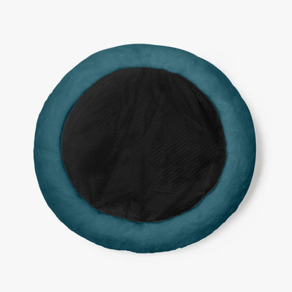 Sixty Eight 93 Logo White Dark Teal Round Large Size Pet Bed