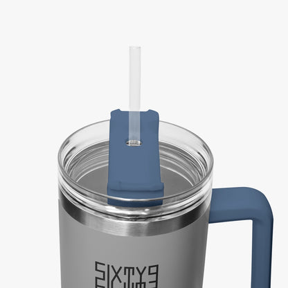 Sixty Eight 93 Logo Black Grey 40oz Hydrator Tumbler Cup