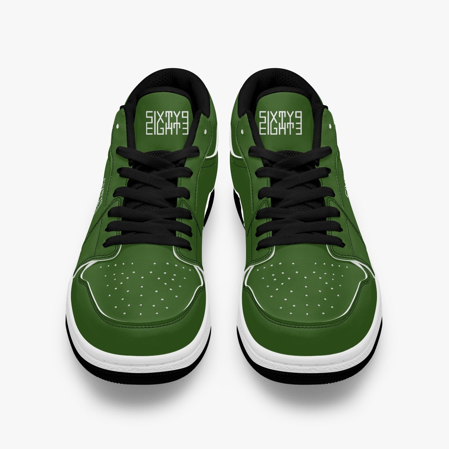 Sixty Eight 93 Logo White Forest Green SENTLT1 Shoes