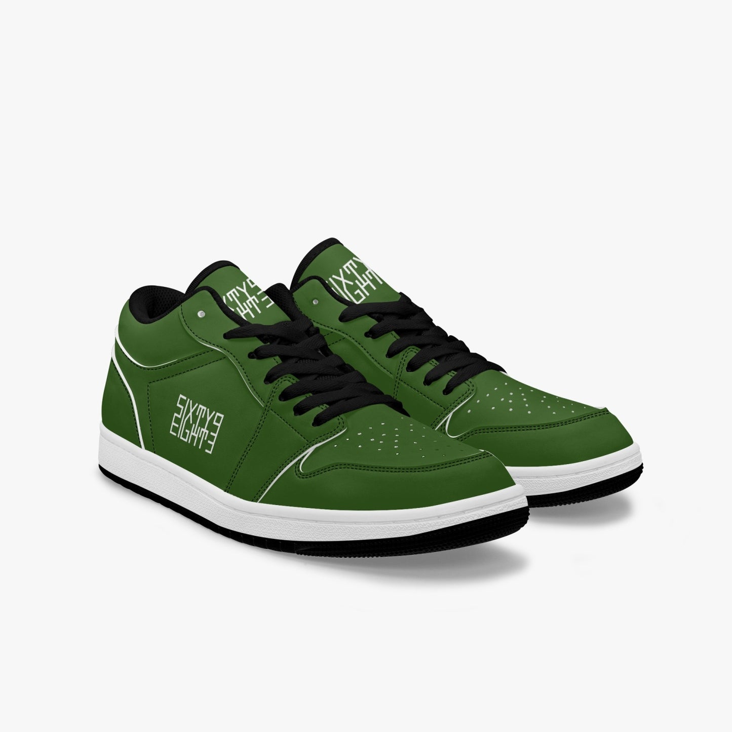 Sixty Eight 93 Logo White Forest Green SENTLT1 Shoes