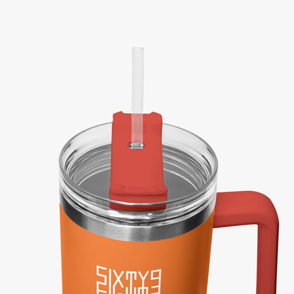 Sixty Eight 93 Logo White Netherland Orange 40oz Hydrator Tumbler Cup