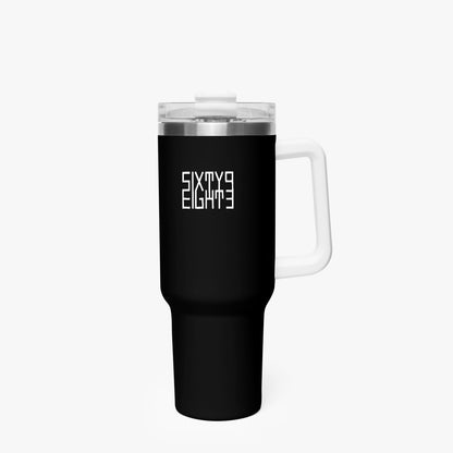 Sixty Eight 93 Logo White Black 40oz Hydrator Tumbler Cup