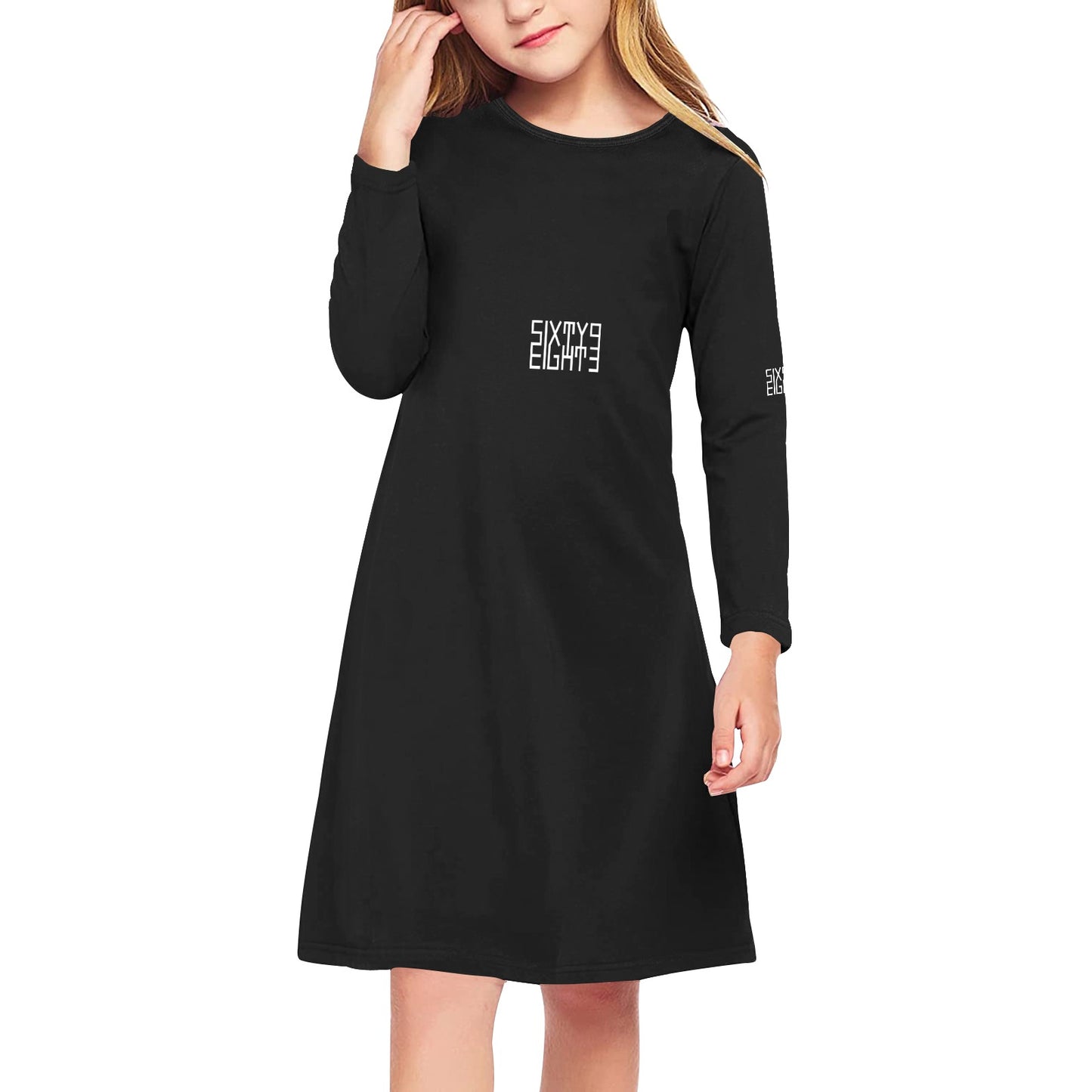 Sixty Eight 93 Girls' Long Sleeve Dress