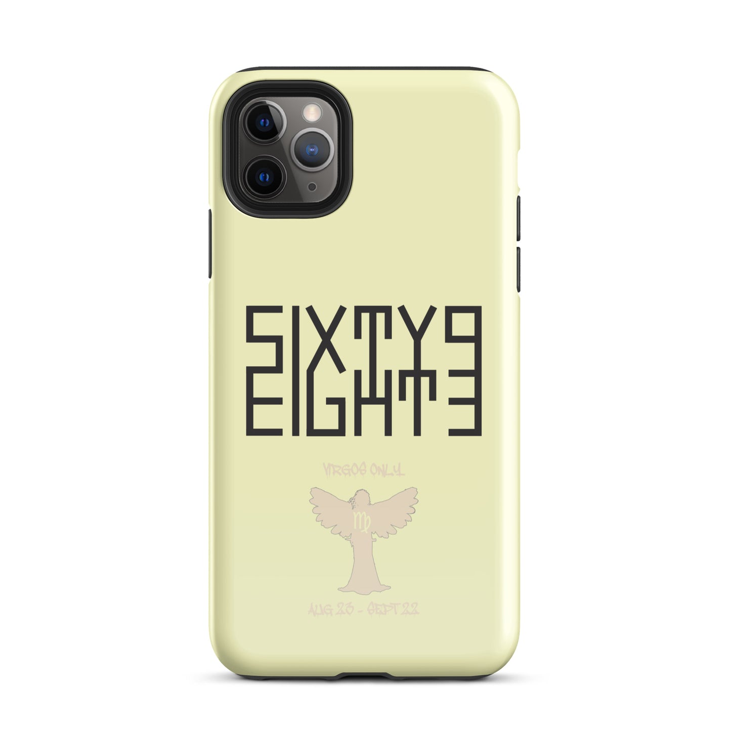 Sixty Eight 93 Logo Black Virgos Only Tough iPhone Case