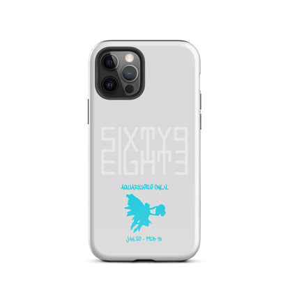 Sixty Eight 93 Logo White Aquariuses Only Tough iPhone Case