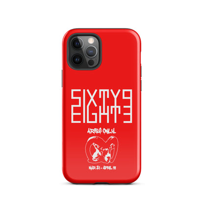 Sixty Eight 93 Logo White Aries Only Tough iPhone Case