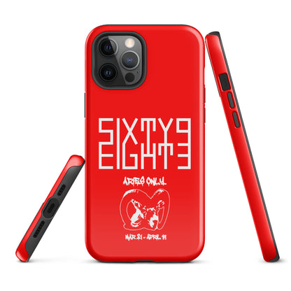 Sixty Eight 93 Logo White Aries Only Tough iPhone Case