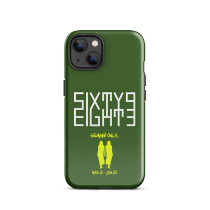 Sixty Eight 93 Logo White Geminis Only 3.0 Tough iPhone Case