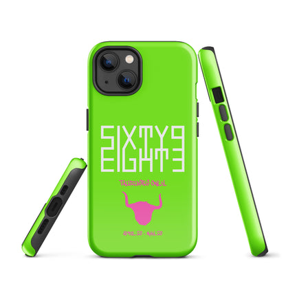 Sixty Eight 93 Logo White Tauruses Only Tough iPhone Case