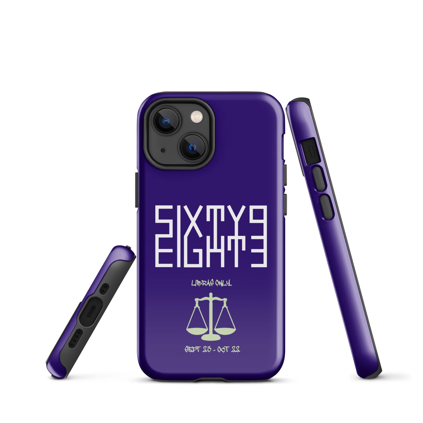 Sixty Eight 93 Logo White Libras Only 2.0 Tough iPhone Case