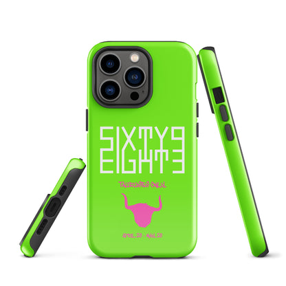 Sixty Eight 93 Logo White Tauruses Only Tough iPhone Case