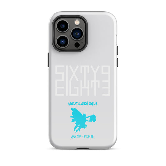 Sixty Eight 93 Logo White Aquariuses Only Tough iPhone Case