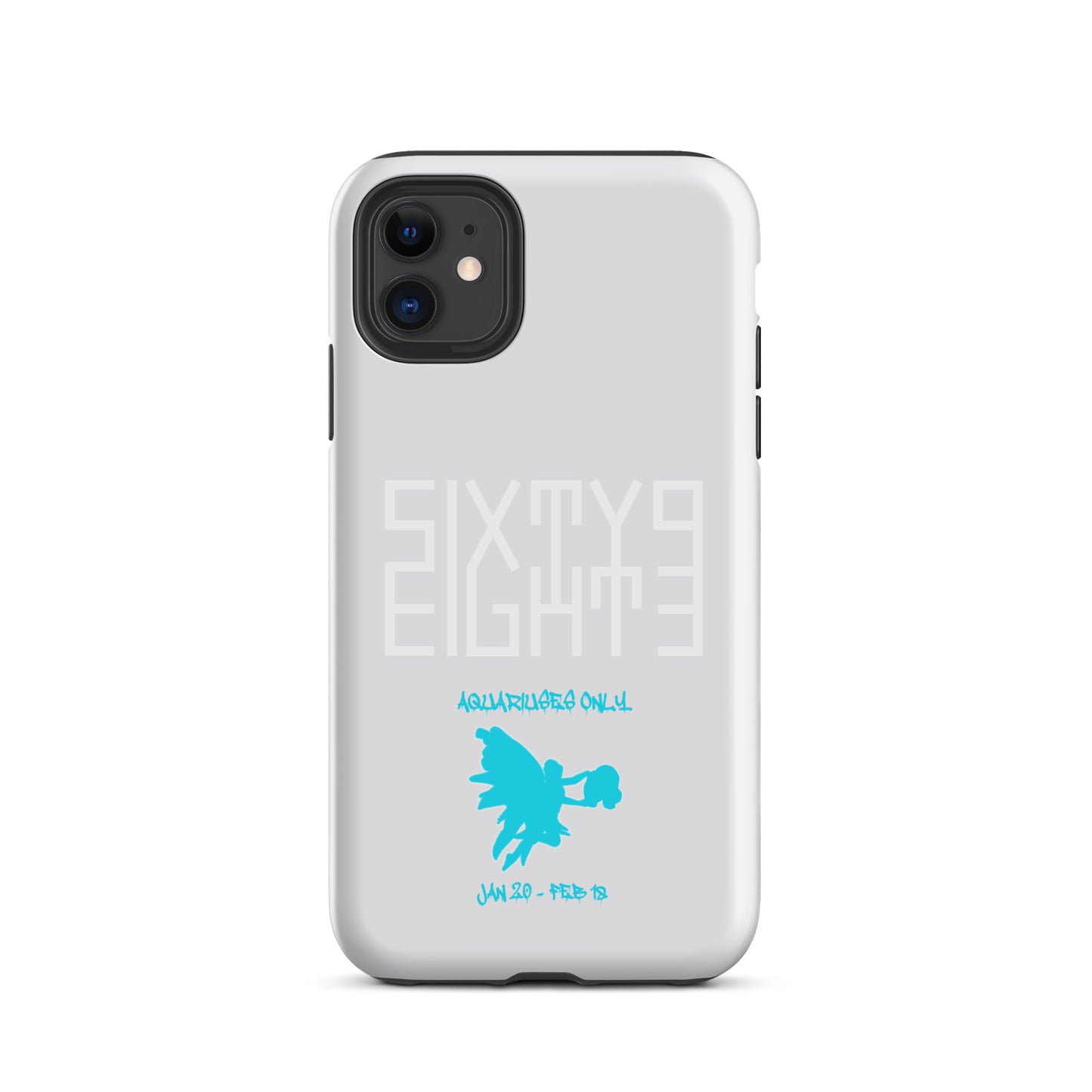 Sixty Eight 93 Logo White Aquariuses Only Tough iPhone Case