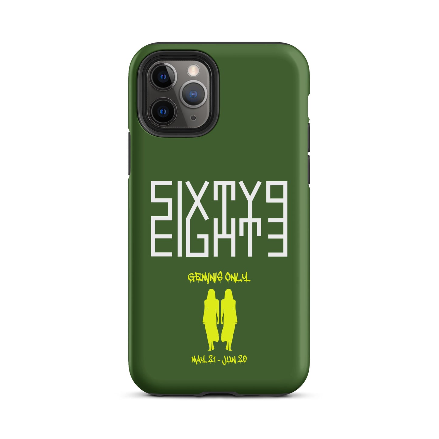 Sixty Eight 93 Logo White Geminis Only 3.0 Tough iPhone Case