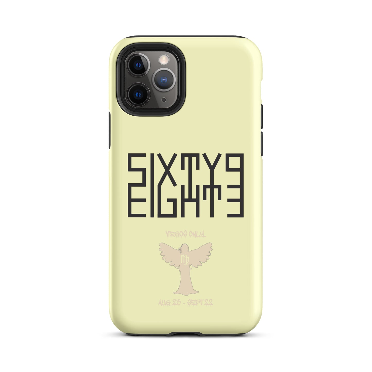 Sixty Eight 93 Logo Black Virgos Only Tough iPhone Case