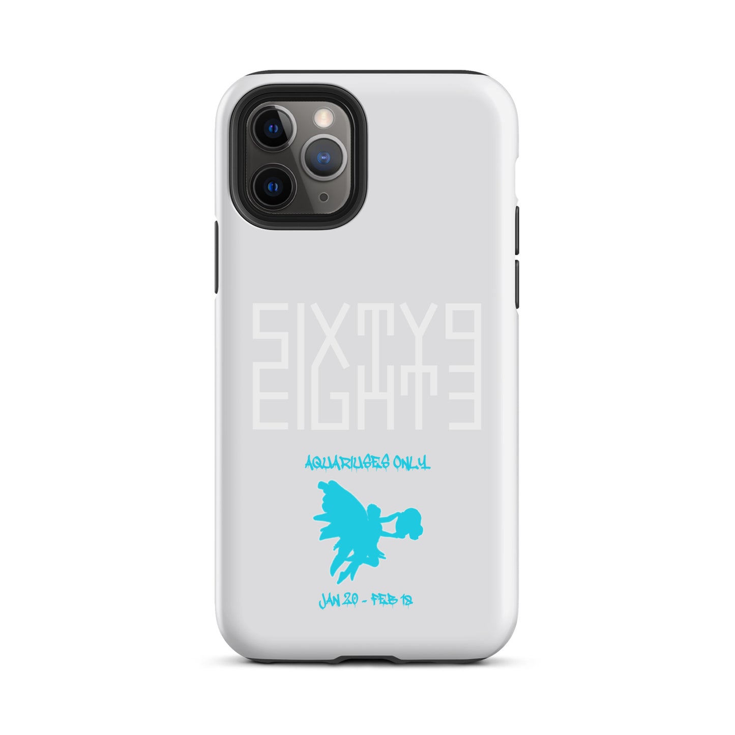 Sixty Eight 93 Logo White Aquariuses Only Tough iPhone Case