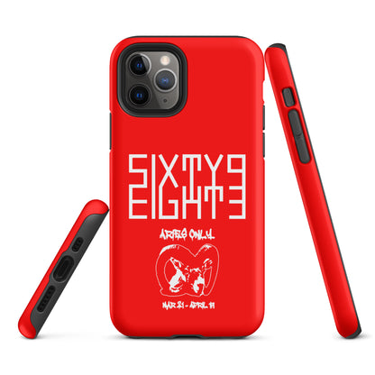 Sixty Eight 93 Logo White Aries Only Tough iPhone Case