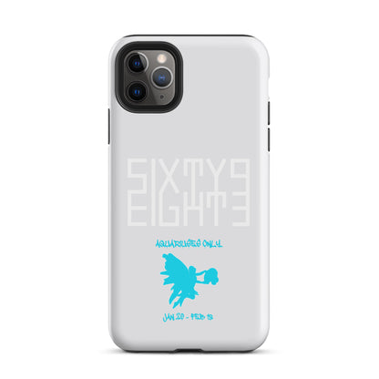 Sixty Eight 93 Logo White Aquariuses Only Tough iPhone Case