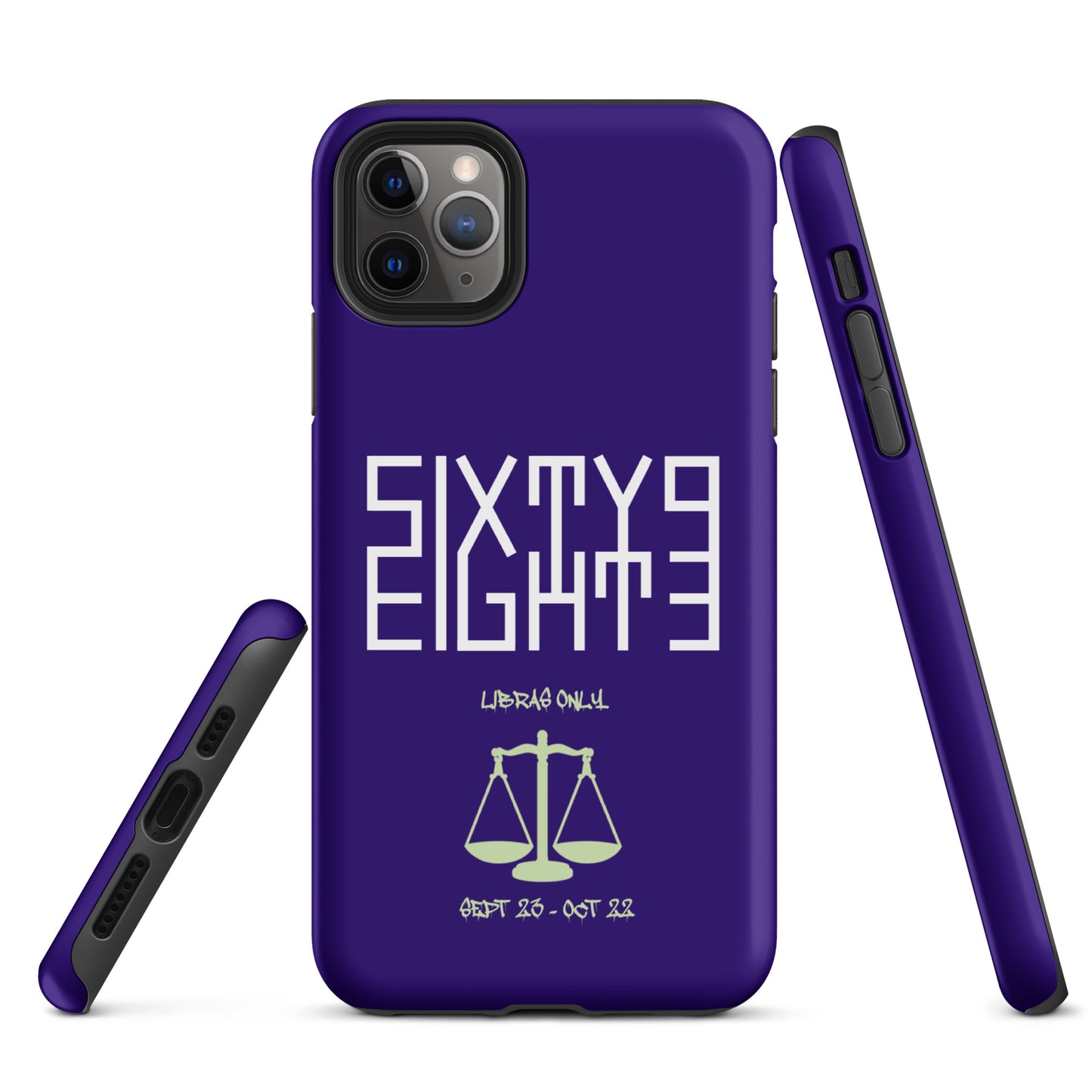 Sixty Eight 93 Logo White Libras Only 2.0 Tough iPhone Case