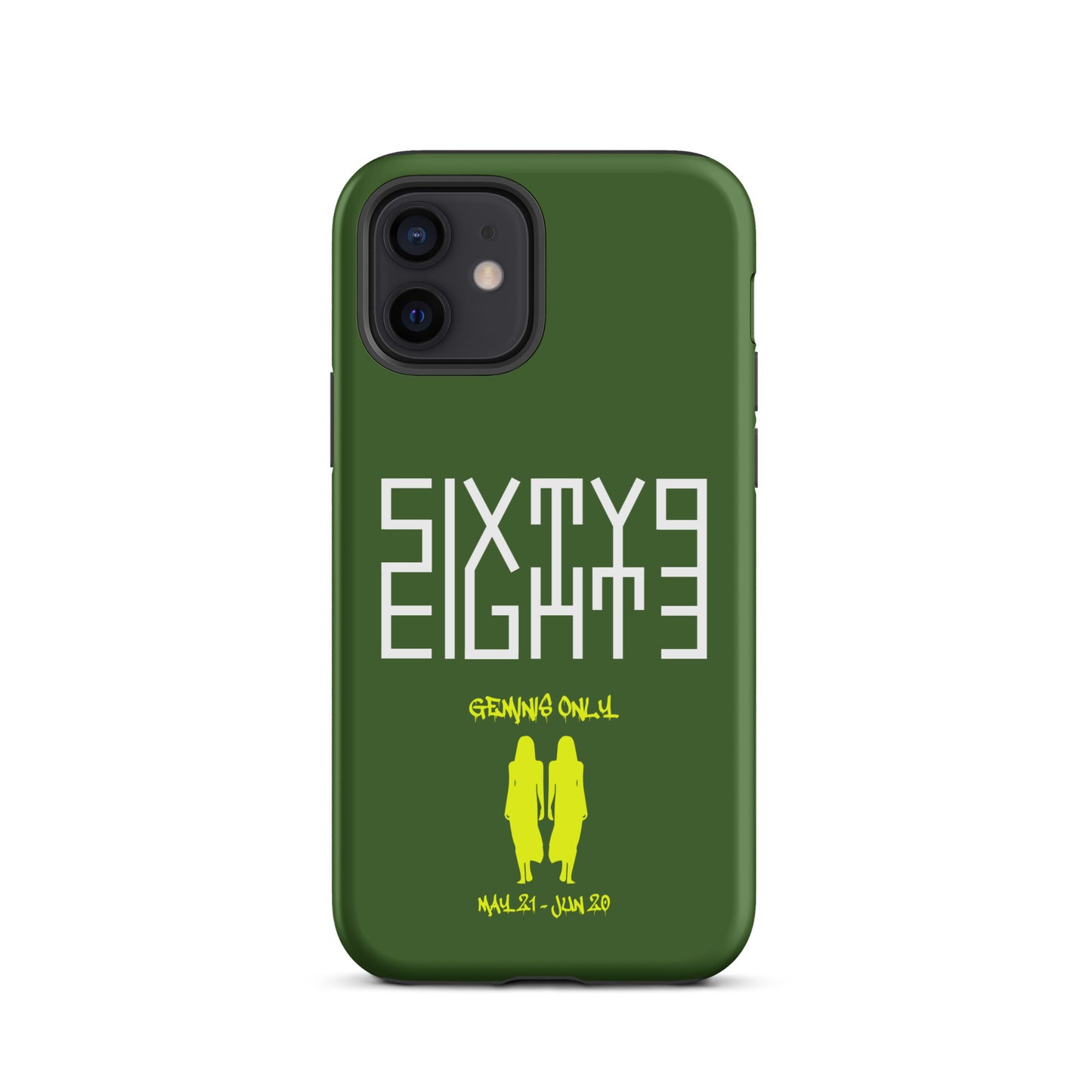 Sixty Eight 93 Logo White Geminis Only 3.0 Tough iPhone Case