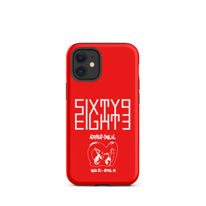 Sixty Eight 93 Logo White Aries Only Tough iPhone Case