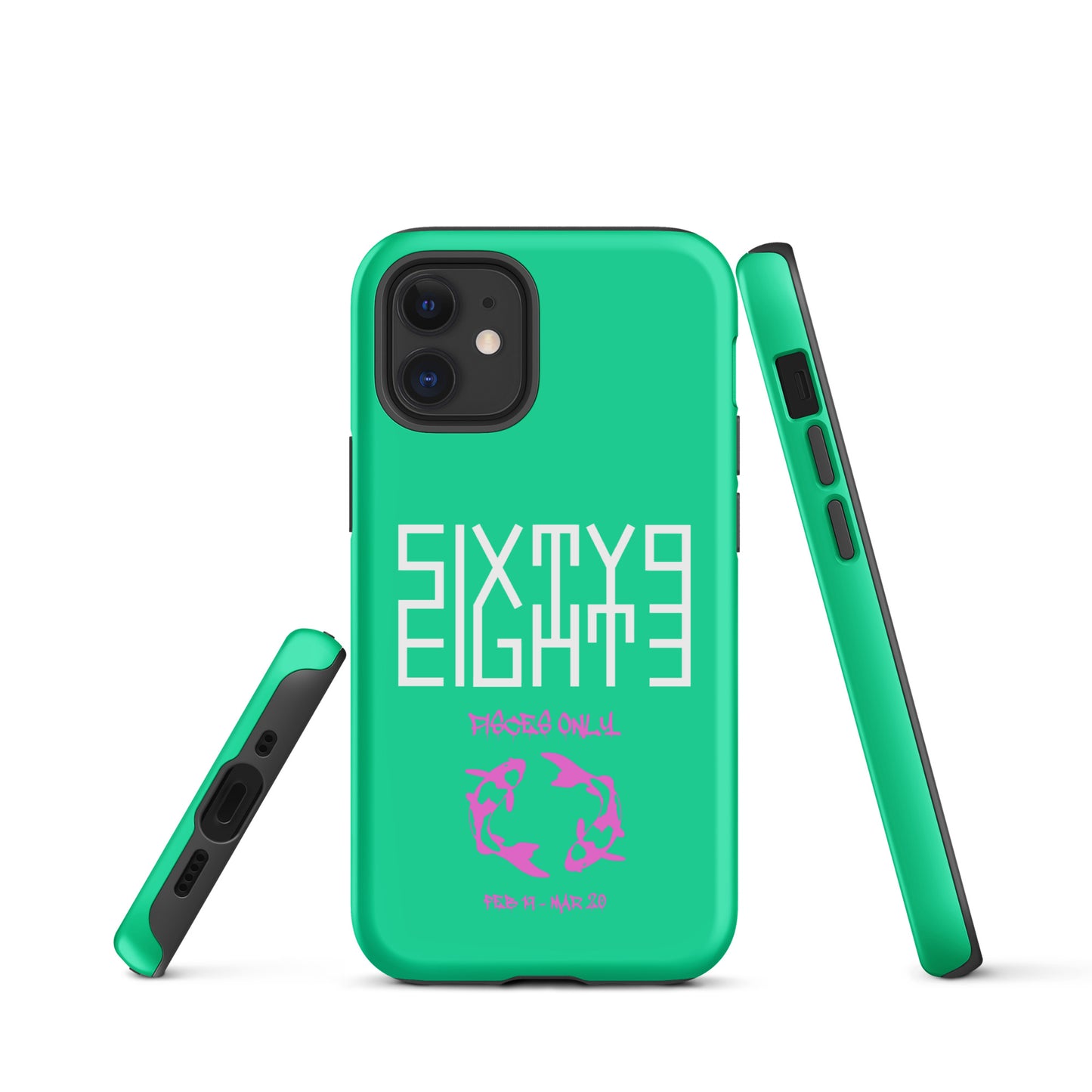 Sixty Eight 93 Logo White Pisces Only 2.0 Tough iPhone Case