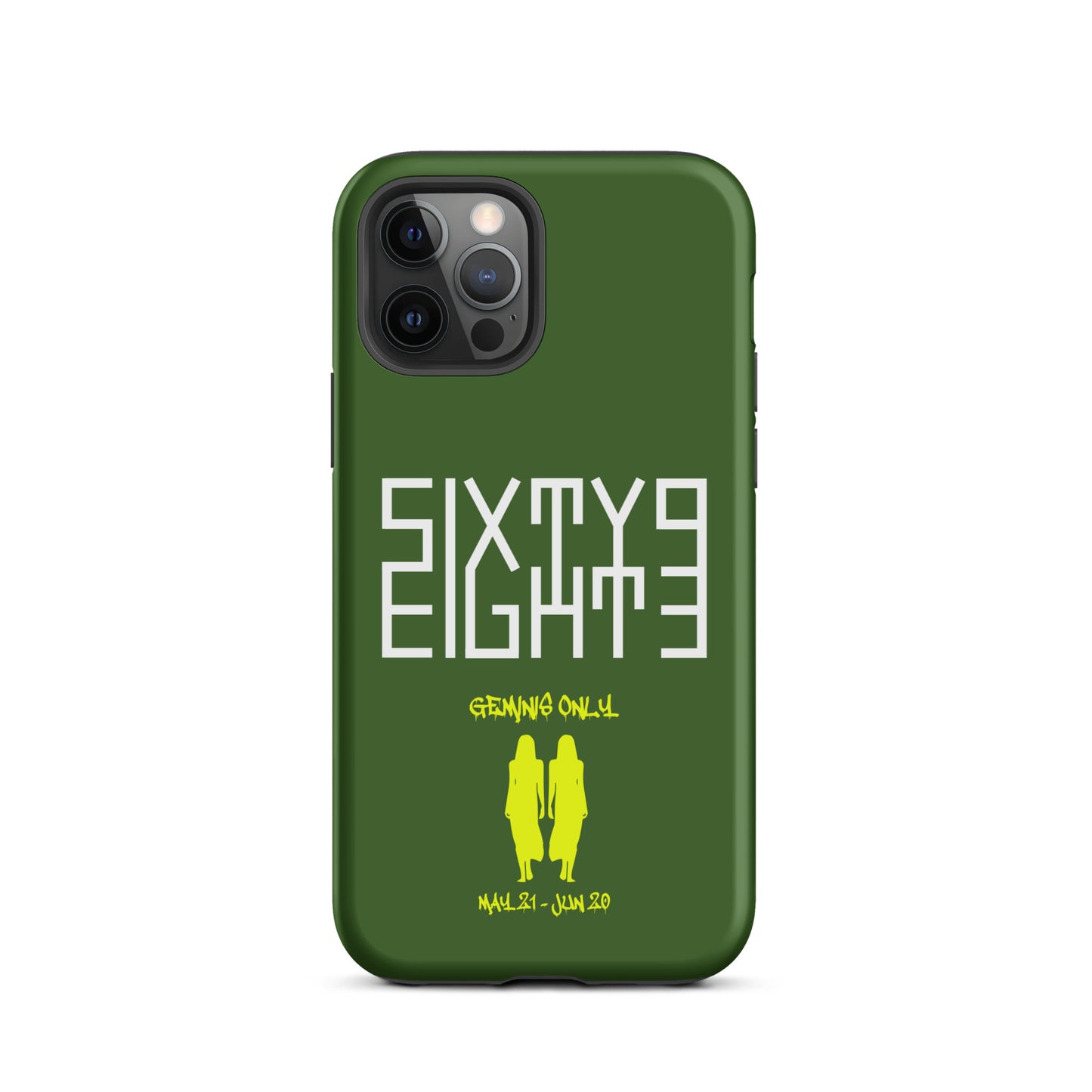 Sixty Eight 93 Logo White Geminis Only 3.0 Tough iPhone Case