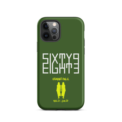 Sixty Eight 93 Logo White Geminis Only 3.0 Tough iPhone Case