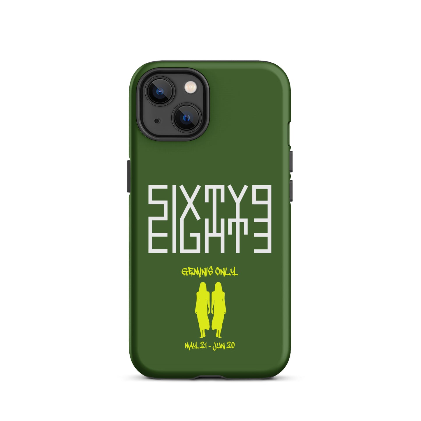 Sixty Eight 93 Logo White Geminis Only 3.0 Tough iPhone Case