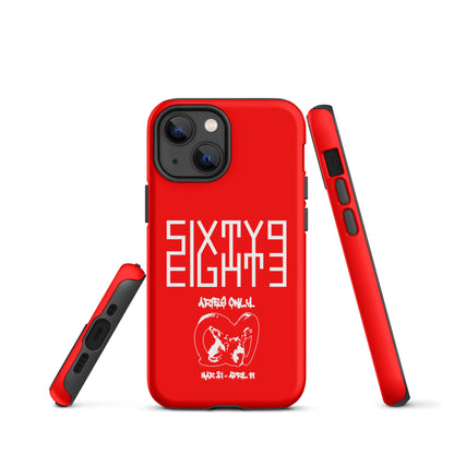 Sixty Eight 93 Logo White Aries Only Tough iPhone Case