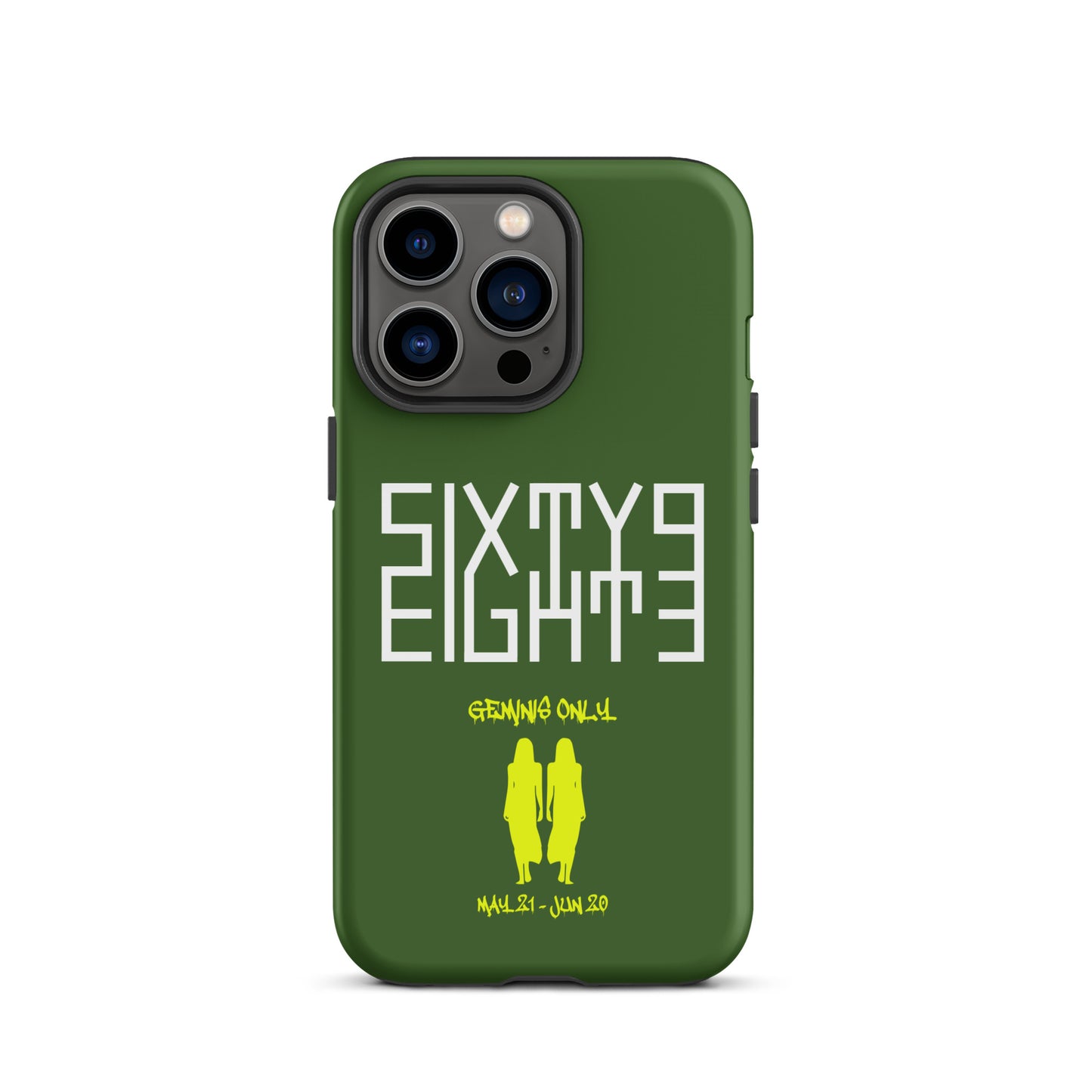 Sixty Eight 93 Logo White Geminis Only 3.0 Tough iPhone Case