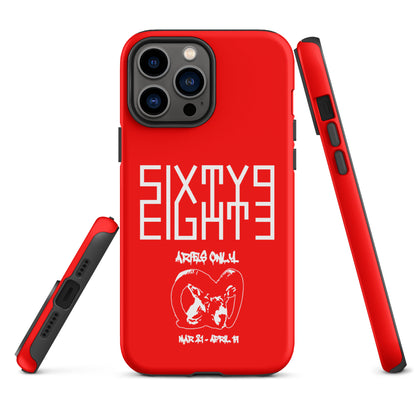 Sixty Eight 93 Logo White Aries Only Tough iPhone Case