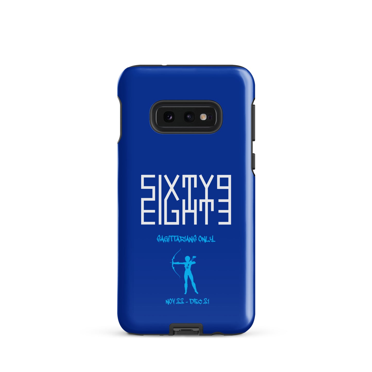 Sixty Eight 93 Logo White Sagittarians Only Tough Samsung Case