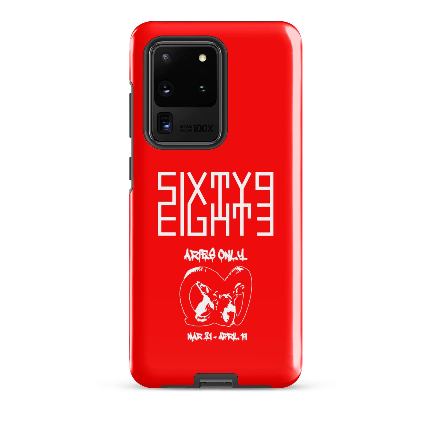 Sixty Eight 93 Logo White Aries Only Tough Samsung Case