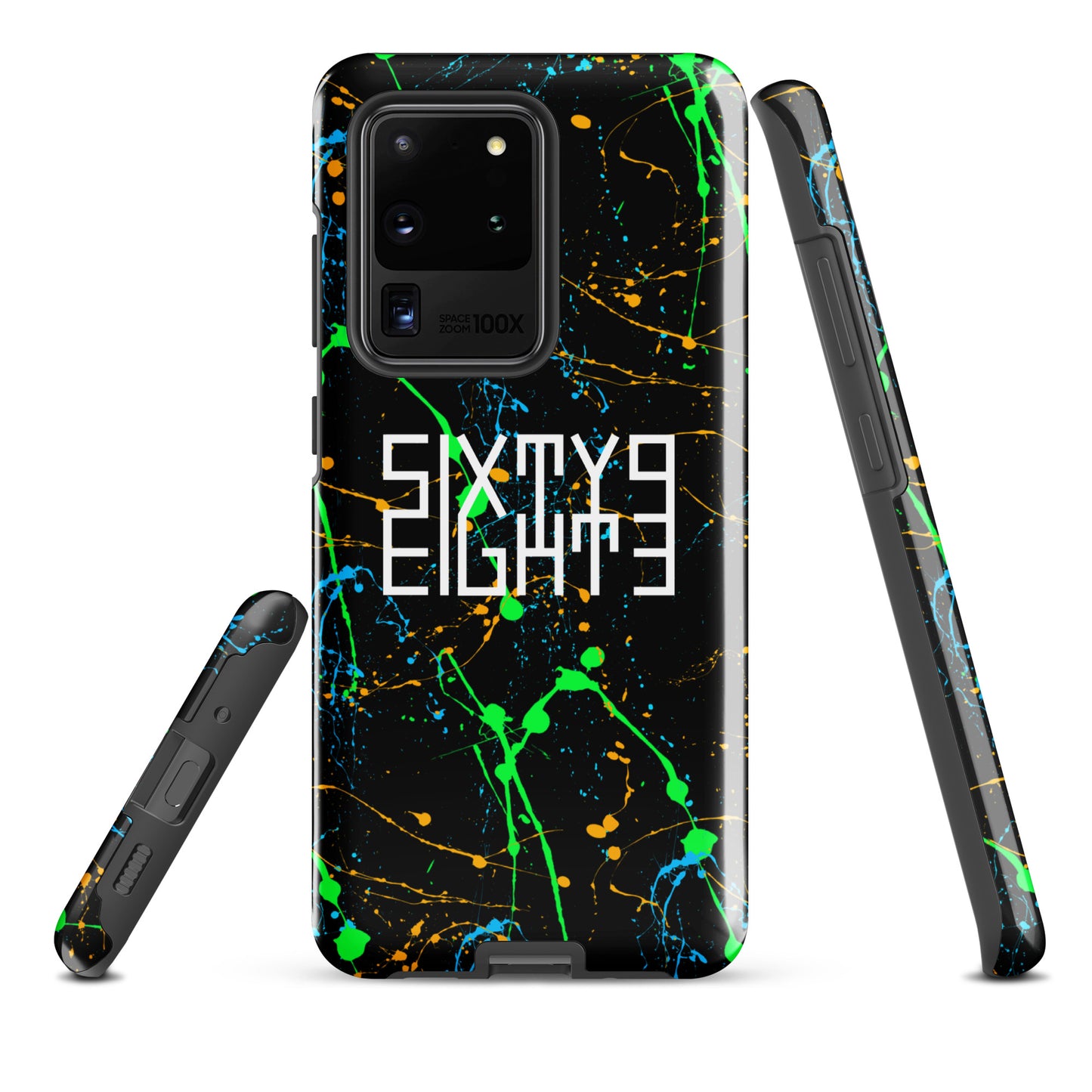 Sixty Eight 93 Logo White Splatter #4 Tough Samsung Case